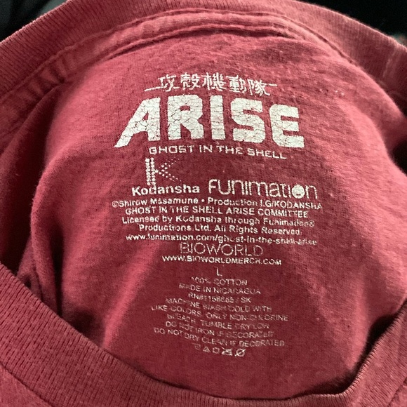 Ghost in the shell anime tee red size large - Picture 4 of 4